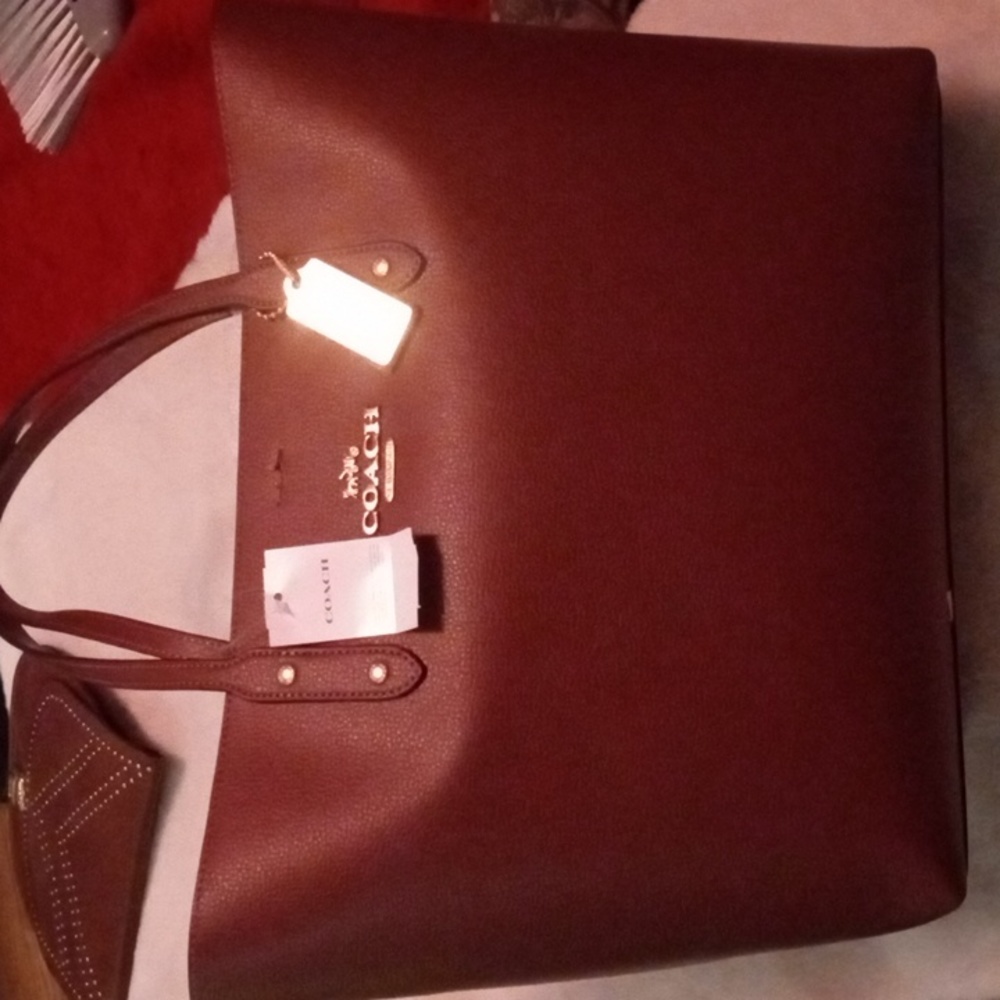 Coach big bag red